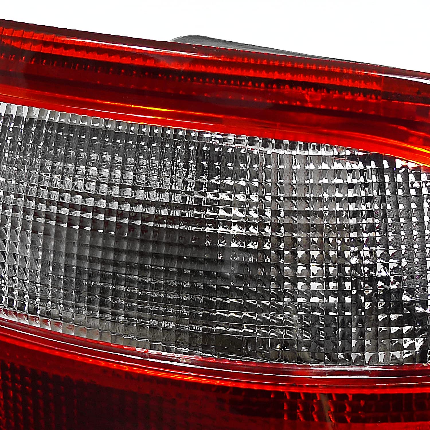 Spec-D Tuning Red Clear Lens Tail Lights for 1992-1995 Honda Civic 3-Door Hatchback - Left & Right Pair Assembly | Upgrade Your Car's Rear Lighting for Enhanced Style & Safety at Night