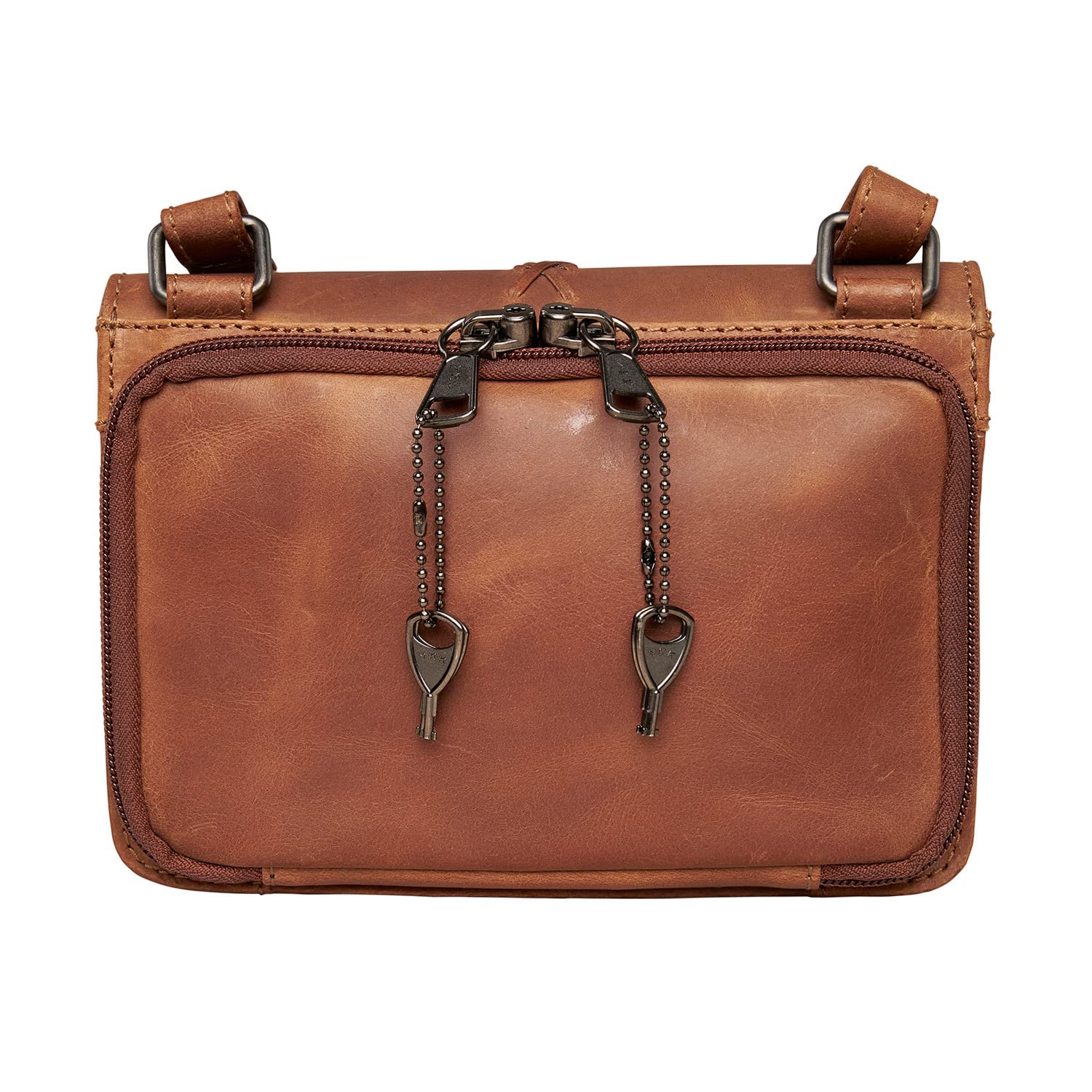 Jolene Leather Crossbody Organizer for Concealed Carry | Slim Anti-Theft Purse with RFID Protection | Perfect for Travel, Shopping & Everyday Use