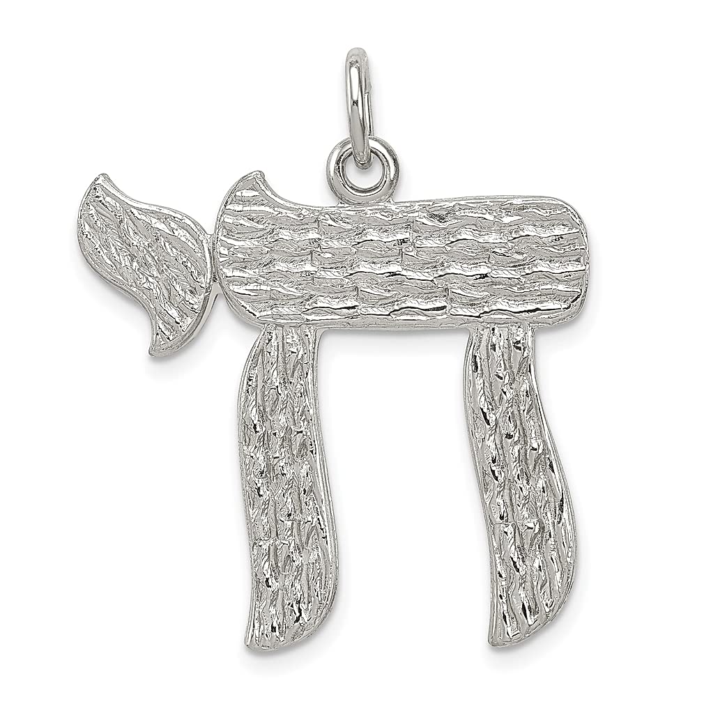 925 Sterling Silver Chai Pendant Necklace - Jewish Religious Jewelry for Women, Elegant Hebrew Symbol Charm, Perfect Gift for Her - Ideal for Hanukkah, Bat Mitzvah & Everyday Wear