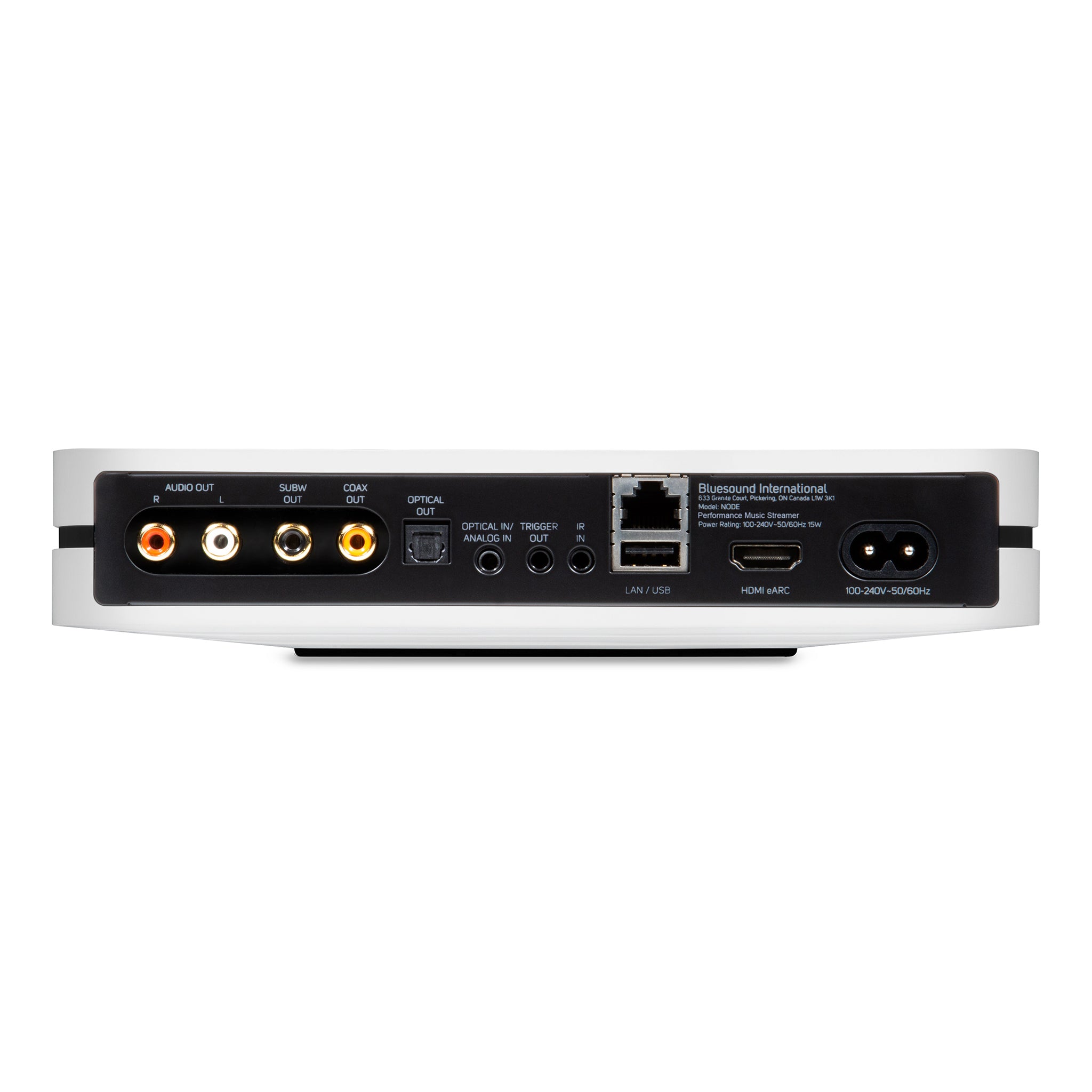 Bluesound NODE (2024) Hi-Res Wireless Music Streamer & DAC - Perfect for Home Audio & Multi-Room Streaming Systems