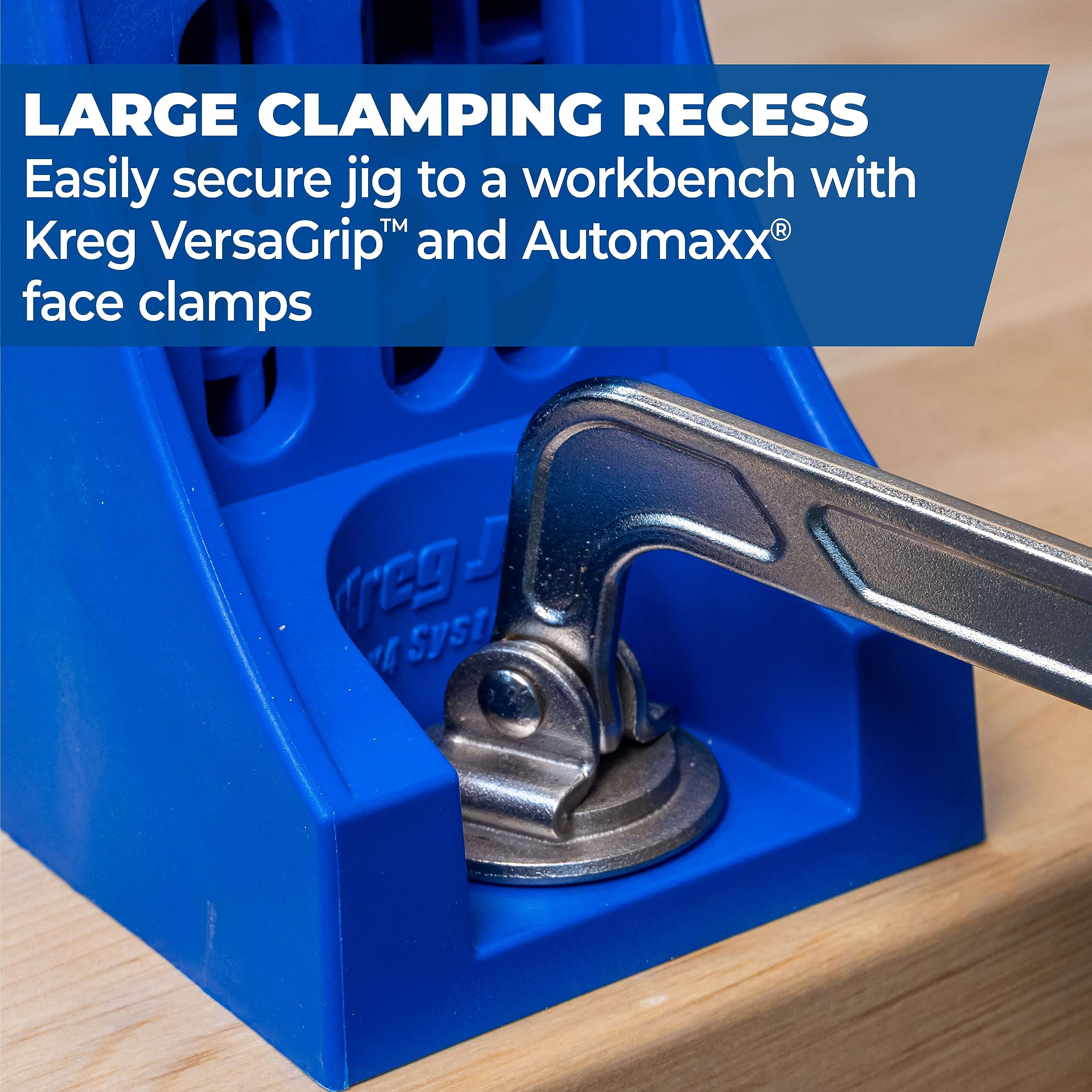 Kreg K4 Pocket Hole Jig System - Adjustable Woodworking Tool for Strong Joints (1/2