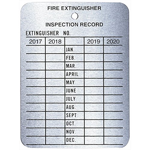 4-Year Metal Inspection Tags (125 Pack) - Durable Asset Tags for Equipment, Tools & Inventory - Perfect for Warehouse, Construction & Industrial Use