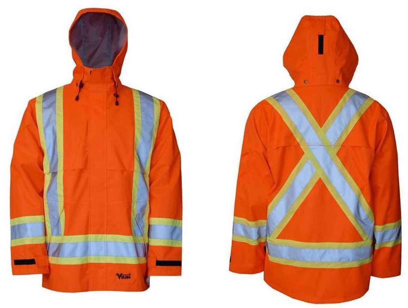 VIKING Professional Journeyman Rain Jacket - Waterproof Windproof Work Jacket with 2