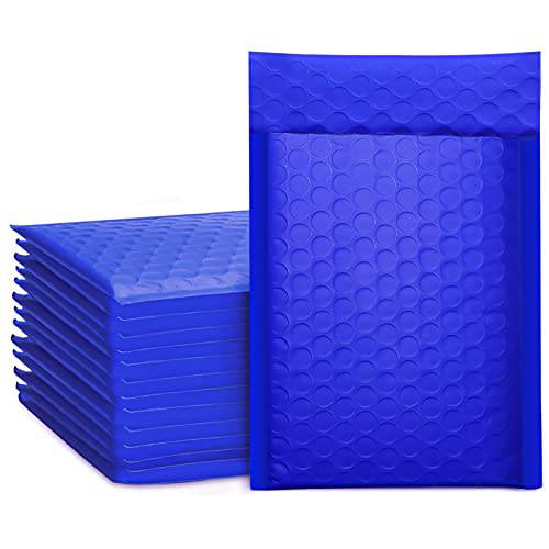 4x8 Bubble Mailer Padded Envelopes - Royal Blue Shipping Bags for Ecommerce, Small Packages & Mailing | Waterproof & Tear-Resistant | Perfect for Jewelry, Cosmetics, Documents & Small Items