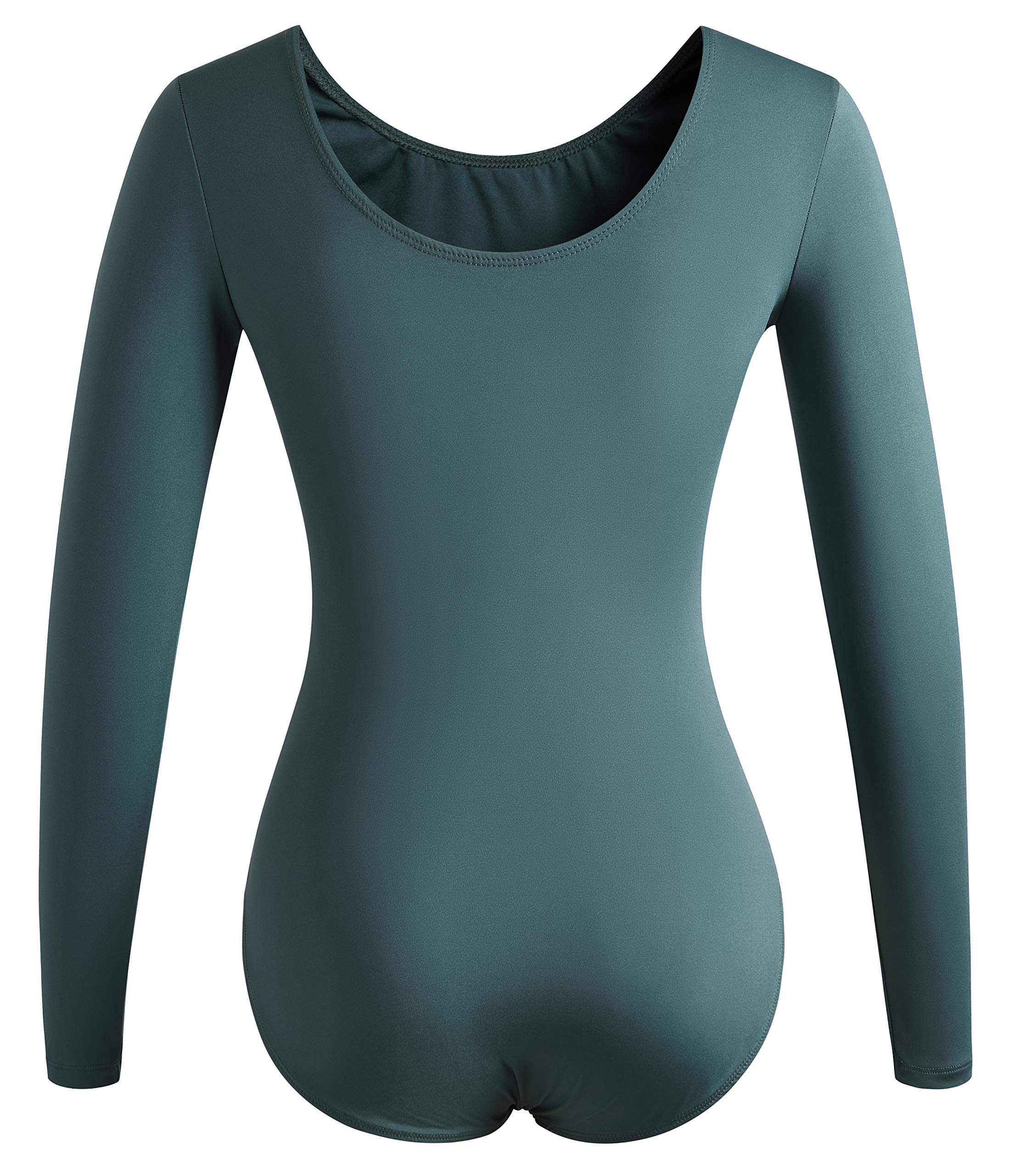 DANSHOW Women's Long Sleeve Ballet Leotard - Stretch Dance Top for Ballet, Jazz & Contemporary - Perfect for Adult Dance Classes, Performances & Workouts