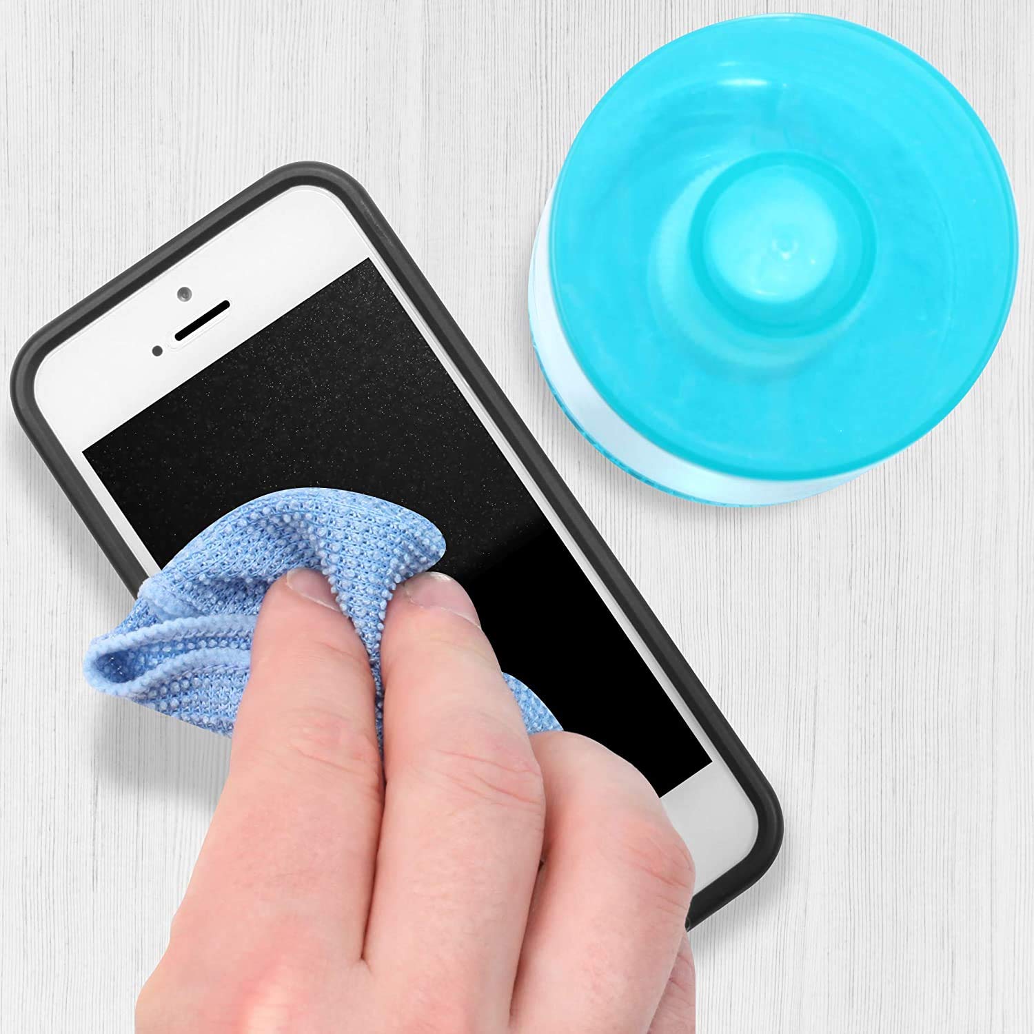 Duronic SCK102 400ml Screen Cleaning Spray Kit with Microfibre Cloths - LCD Monitor Cleaner for Laptop, Tablet, Phone, TV & Smartwatch - Perfect for Home, Office and Electronic Devices Maintenance