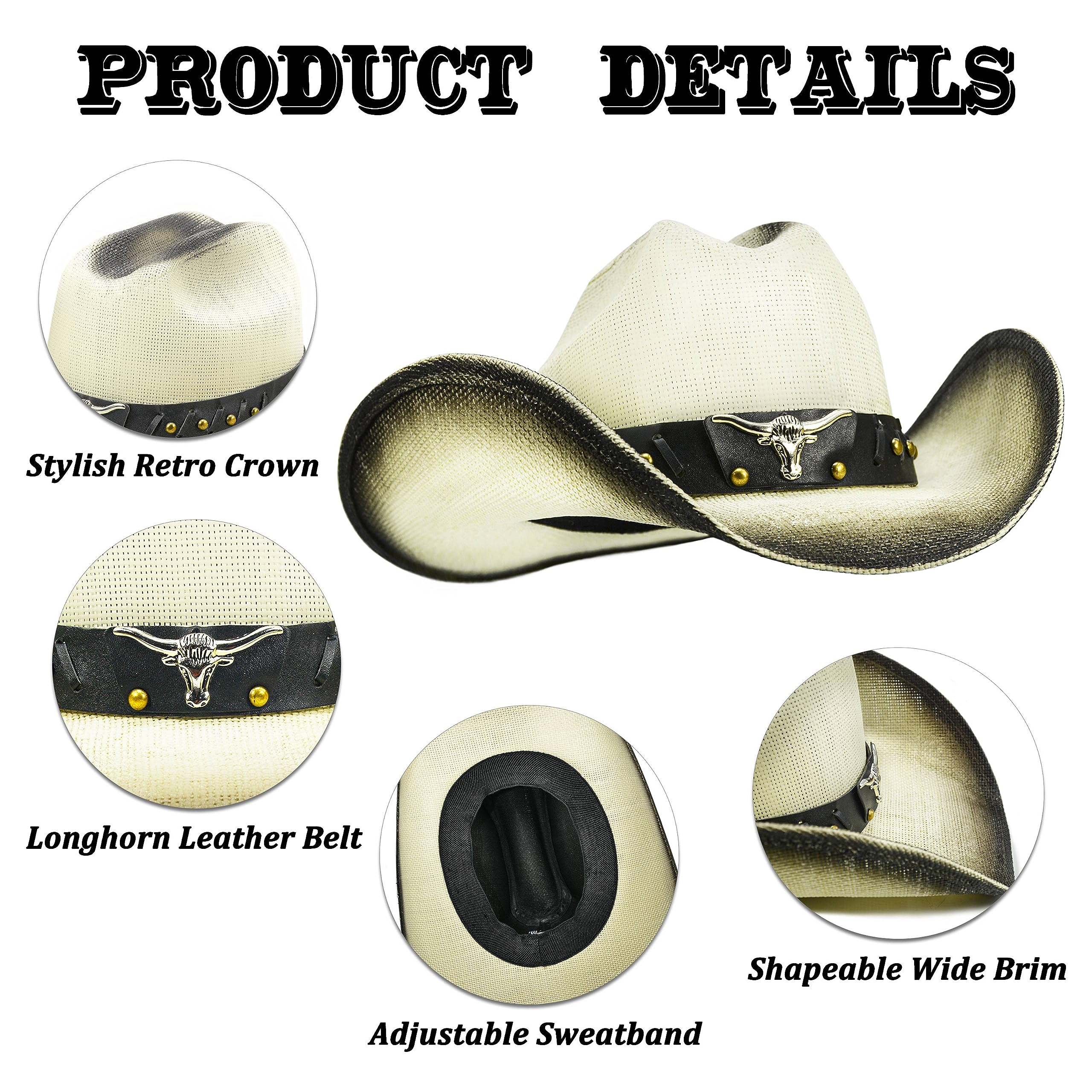Stylish Cowboy Hat for Women & Men - Adjustable 4