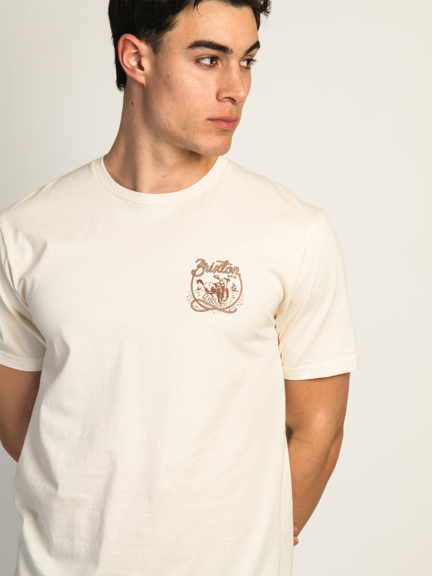 Brixton Omaha T-Shirt for Men - Comfortable Cotton Tee for Casual Wear, Street Style & Everyday Outfits