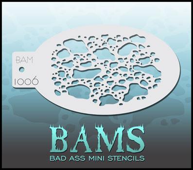 BAM1006 Bad Ass Mini Stencil - Premium Reusable Craft Stencils for DIY Projects, Wood Burning, Painting & Home Decor | Perfect for Artists & Crafters