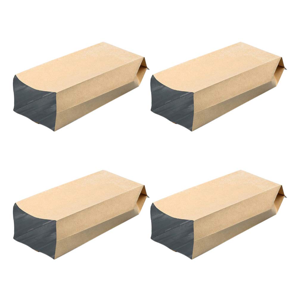 DOITOOL 100Pcs Kraft Paper Bags with Aluminum Foil Liner - 18x6x4cm Eco-Friendly Flat Party Favor Bags, Merchandise Bags & Grocery Gift Bags for Weddings, Birthday Parties and Retail Packaging