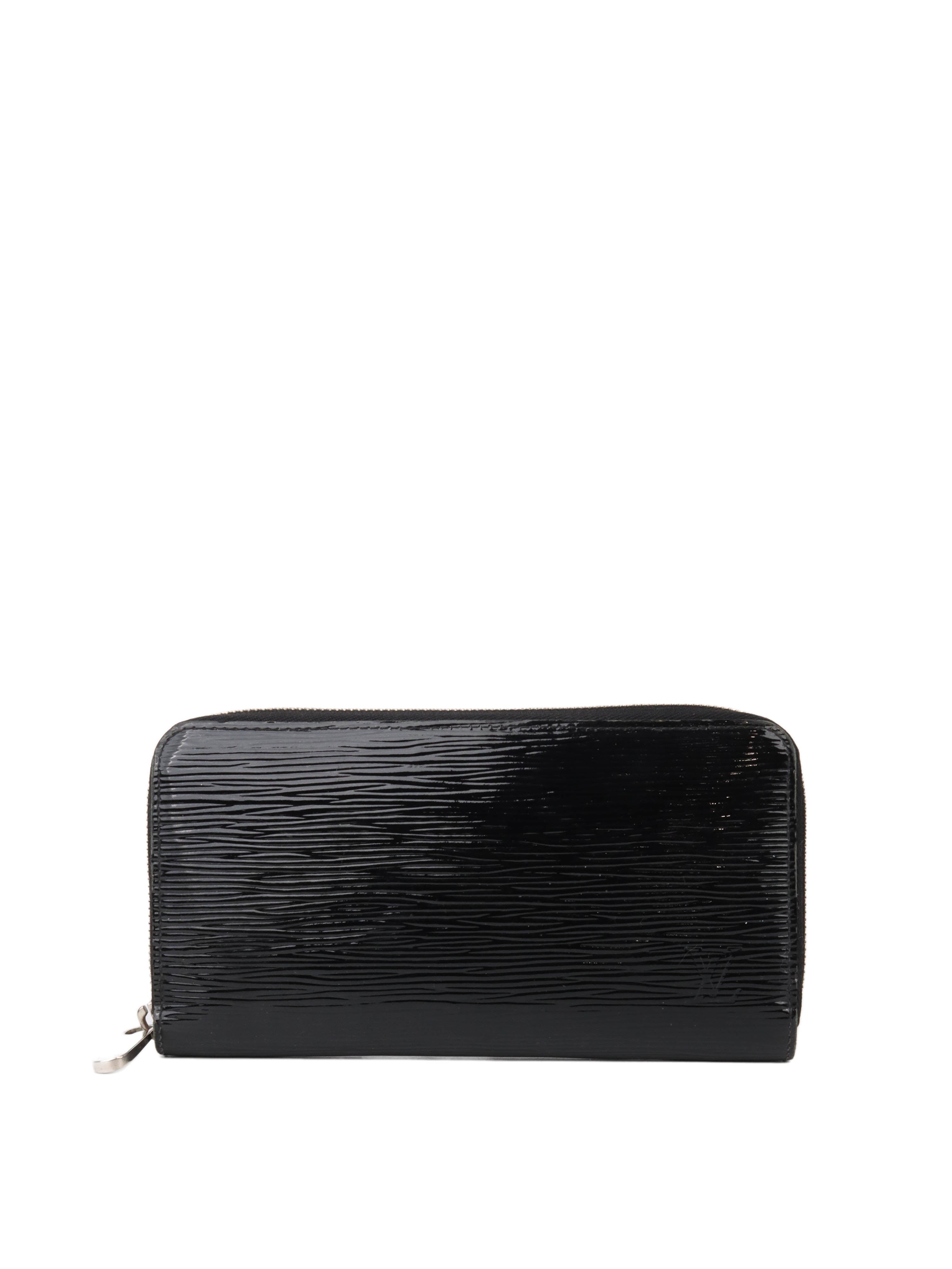Louis Vuitton Black EPI Leather Zip Wallet for Men & Women | Luxury Compact Card Holder with RFID Protection | Perfect for Travel, Business & Everyday Use