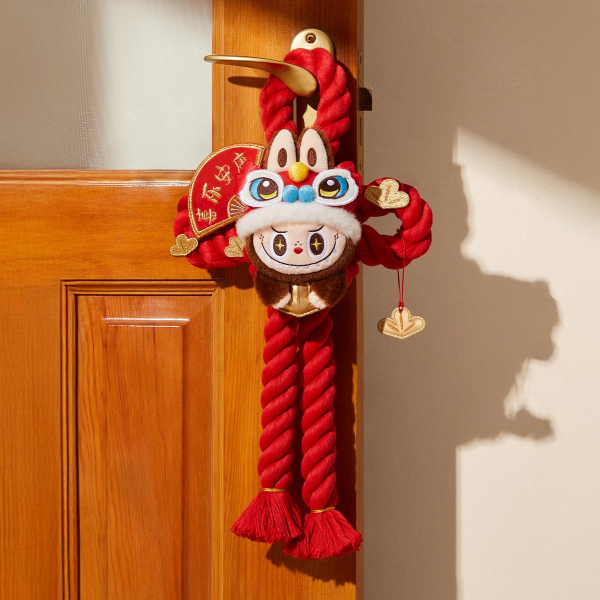 POP MART Wealthy Snake New Year Celebration Series LABUBU Plush Door Hanging Decor - Festive Home Decoration for Chinese New Year, Christmas & Holiday Parties