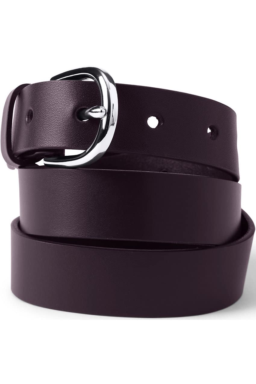 Lands' End Women's Classic Genuine Leather Belt - Stylish & Durable Fashion Accessory for Office, Casual & Everyday Wear