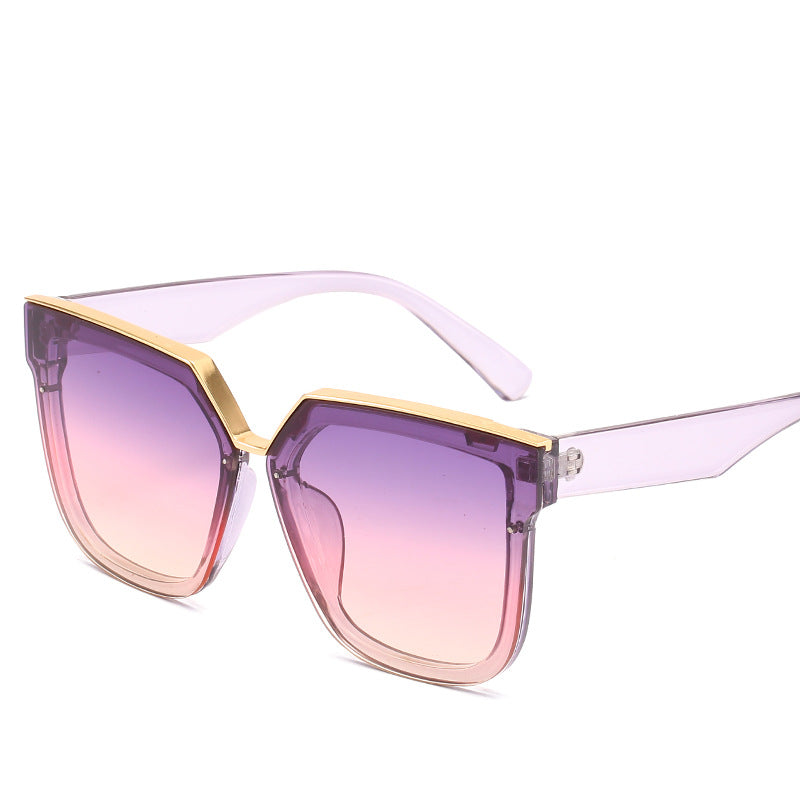 Stylish Metal Frame Sunglasses for Men & Women - Trendy UV Protection Shades for Outdoor, Driving & Fashion