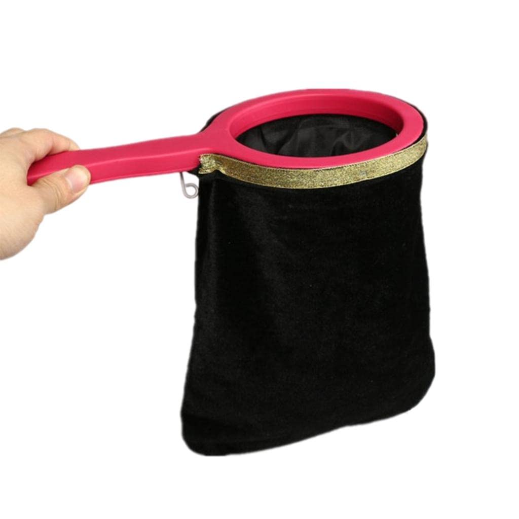 Professional Magician Change Bag - Universal Magic Trick Prop for Coin & Card Tricks - Black - Perfect for Stage Performances & Close-Up Magic Shows