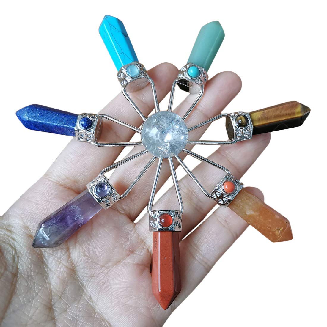 7 Chakra Healing Stones & Quartz Generator for Energy & Decor