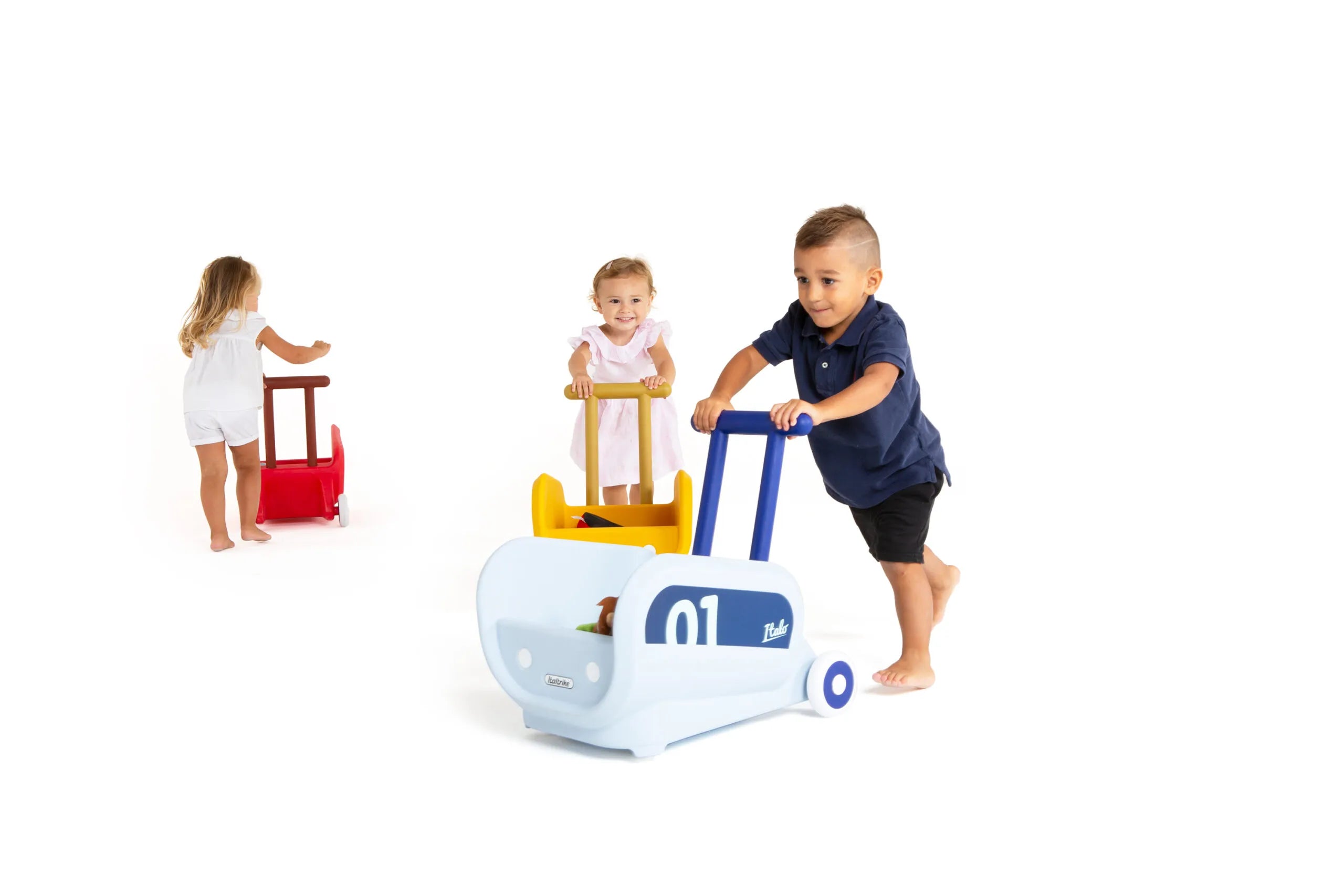 Italtrike Mini Eolo Italo Kids Shopping Cart - Lightweight & Durable Toy Grocery Cart for Toddlers, Pretend Play & Indoor Outdoor Fun - Perfect for Role Play, Supermarket Games & Learning Activities