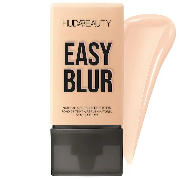 HUDA BEAUTY Easy Blur™ Natural Airbrush Foundation with Niacinamide - Lightweight, Buildable Coverage for Flawless Skin | Perfect for Everyday Wear & Special Occasions