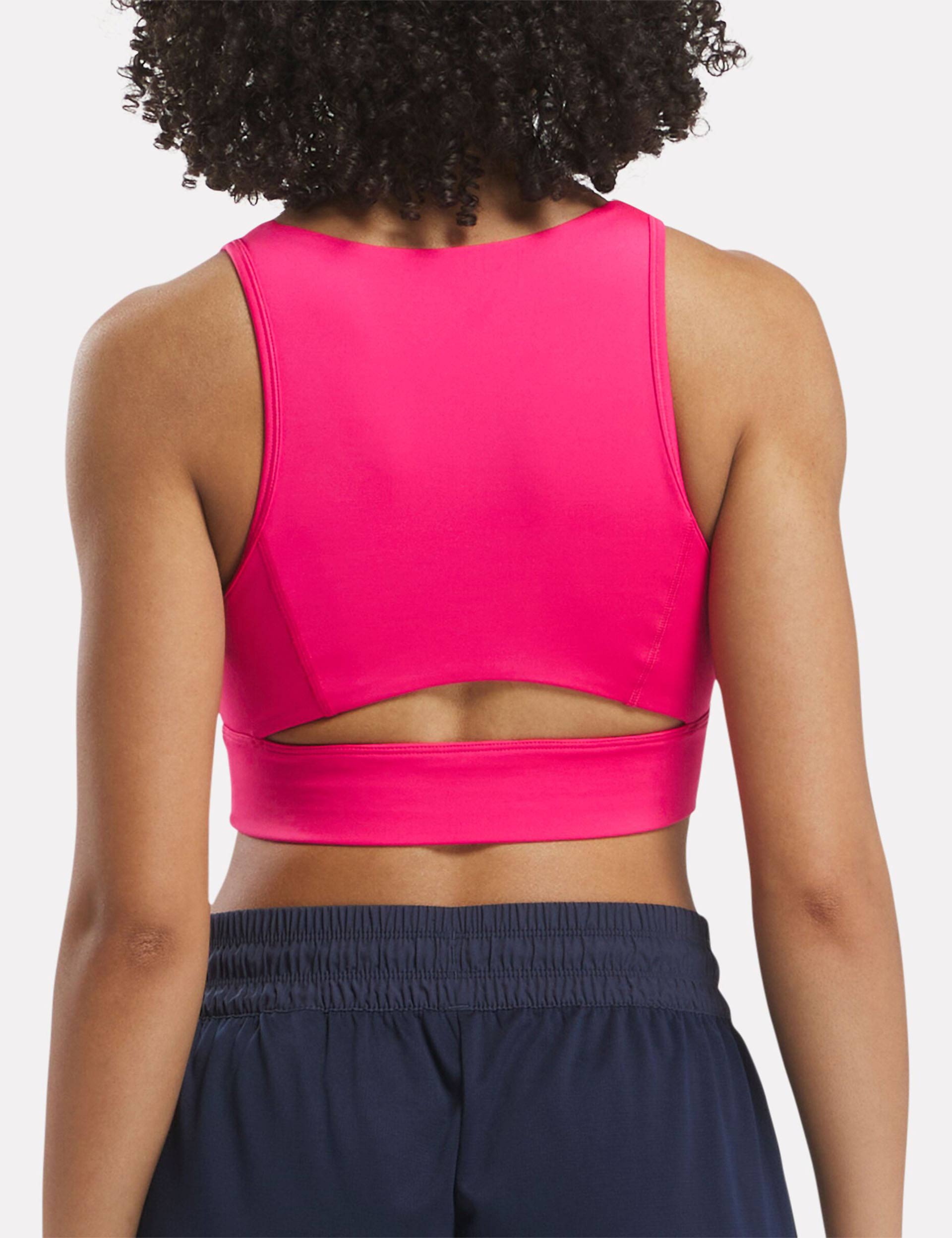 ID Train High Support Sports Bra in Bold Pink - Perfect for Running, Yoga & High-Intensity Workouts