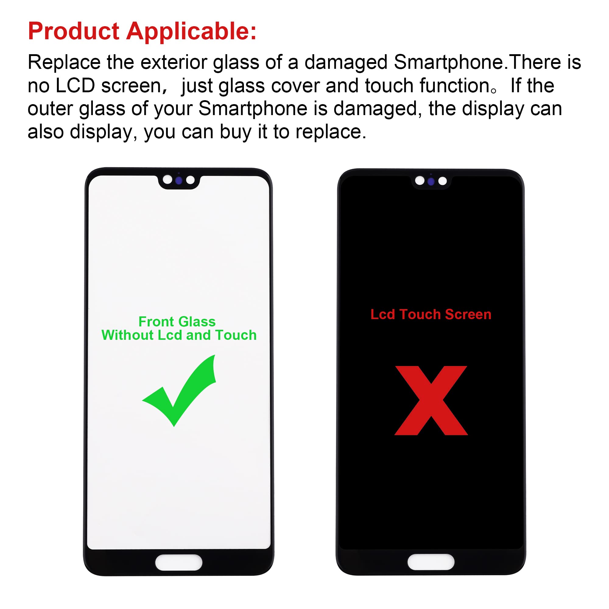 Google Pixel 6 Front Screen Glass Replacement with Repair Kit - for DIY Phone Repair
