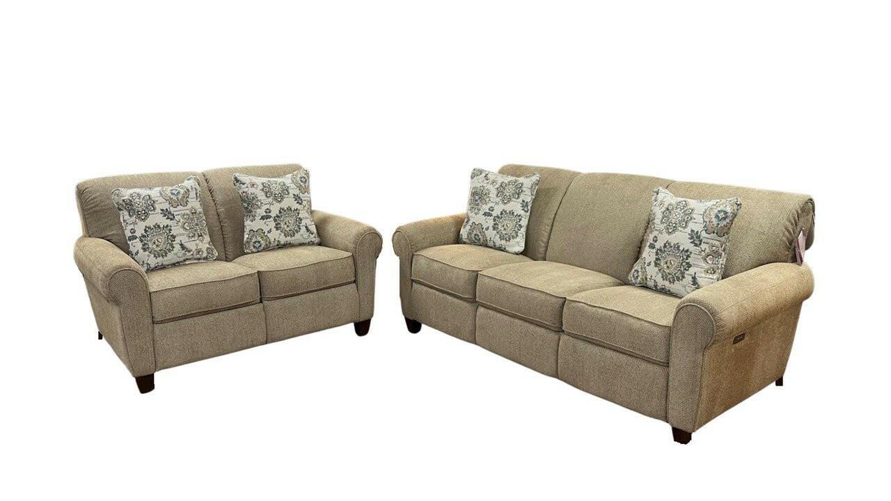 Bennett Power Reclining Sofa and Loveseat Set C1915 - 65