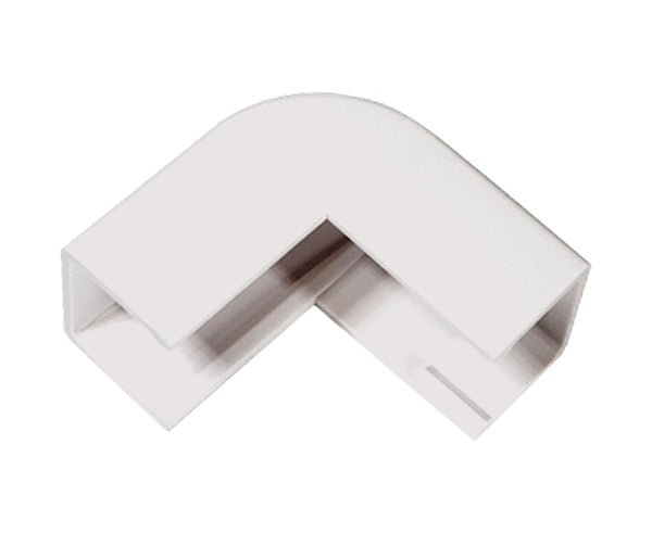 EZ Duct Raceway and Connectors - Outside Corner for EZ 58 Raceways | Cable Management Solution for Home & Office Wiring