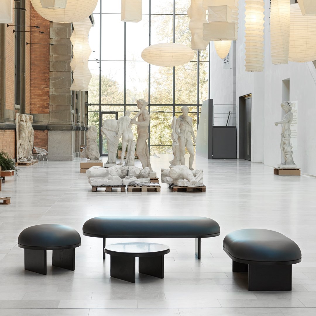 Pereira & Fukusada Anza Upholstered Pouf - Stylish Footrest & Extra Seating for Living Room, Bedroom, or Office
