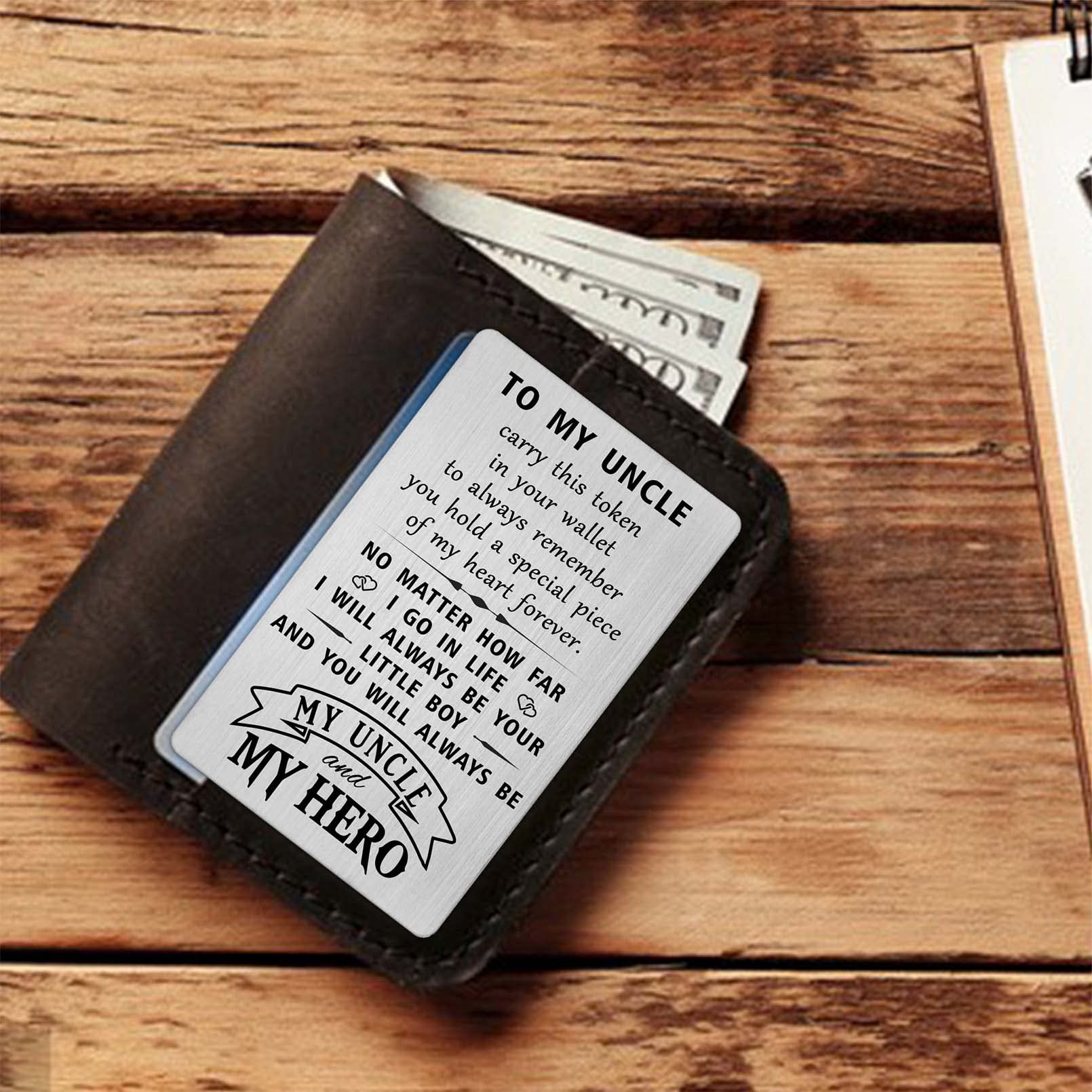 HYHYDHP Uncle Father's Day Cards from Nephew - Thoughtful Thank You Gifts for Uncle, Birthday & Christmas Present Ideas | Perfect for Special Occasions & Family Celebrations