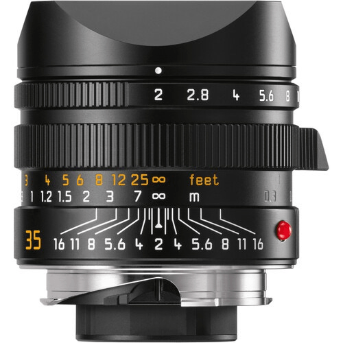 Leica APO Summicron M 35mm f/2 ASPH. Lens (Black) - Professional Prime Lens for Leica M Mount Cameras - Perfect for Street, Portrait & Travel Photography