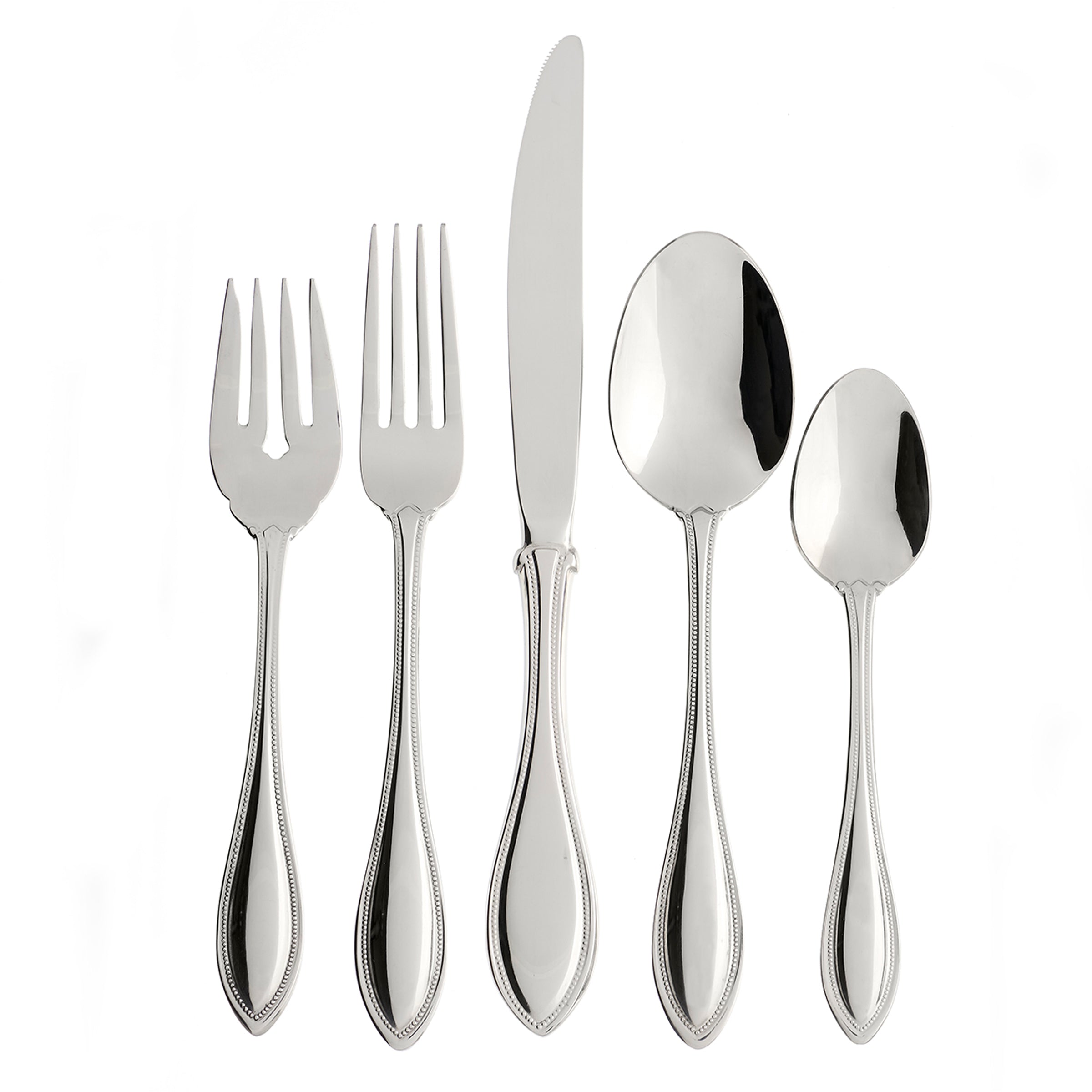 American Harmony 50-Piece Stainless Steel Flatware Set - Premium Silverware for Dining, Entertaining & Gifts | Elegant Table Setting for Restaurants, Weddings & Home Use