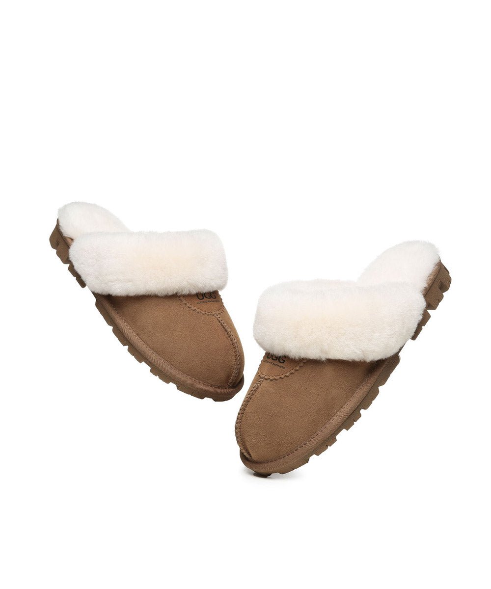 Men's UGG Scuff Slippers - Cozy Indoor/Outdoor House Shoes for Winter Comfort - Perfect for Lounging at Home, Running Errands & Cold Weather Wear