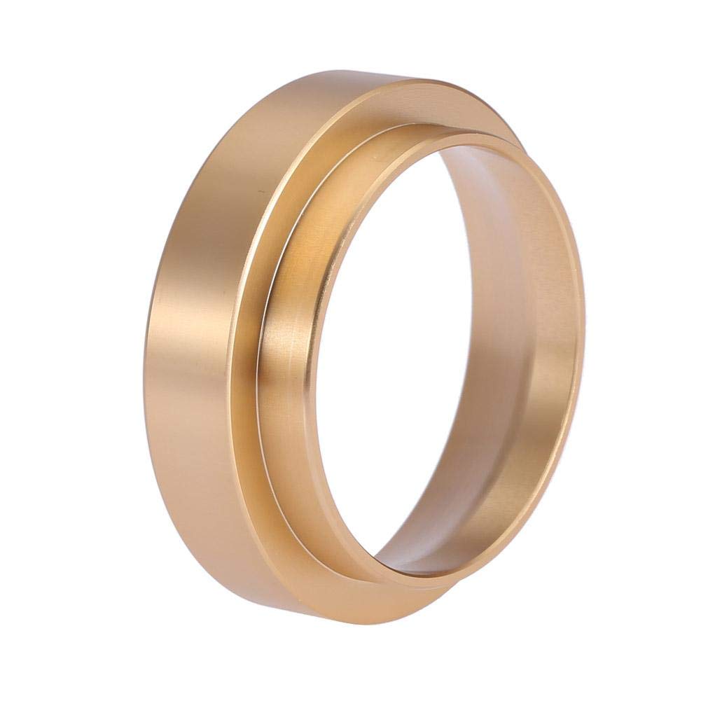 Yoidesu 58mm Espresso Dosing Funnel - Aluminum Coffee Dosing Ring for Portafilters - Gold Color - Perfect for Baristas & Home Coffee Brewing