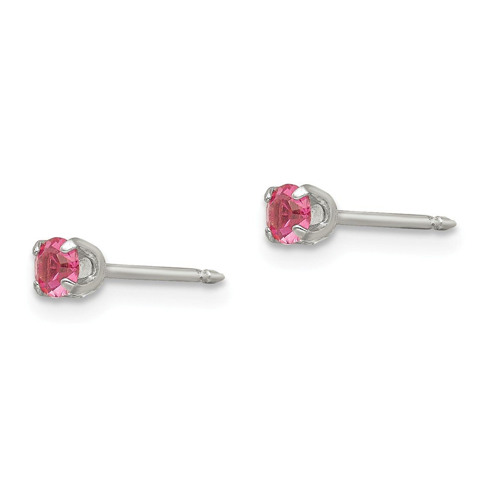 Inverness 3mm Rose Crystal Stud Earrings for Women - Hypoallergenic Stainless Steel Jewelry - Perfect for Gifts, Parties & Everyday Wear
