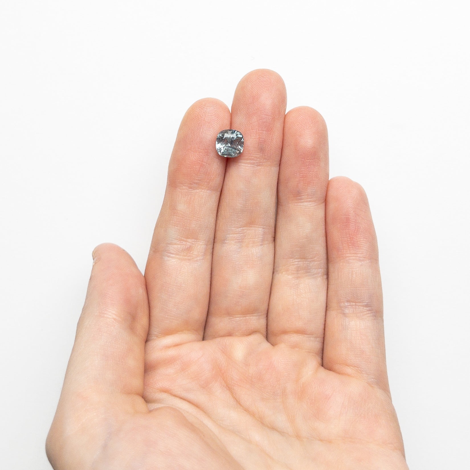 2.19ct Cushion Brilliant Blue Sapphire Gemstone (6.92x6.88x5.30mm) - Natural Loose Stone for Engagement Rings & Jewelry Making