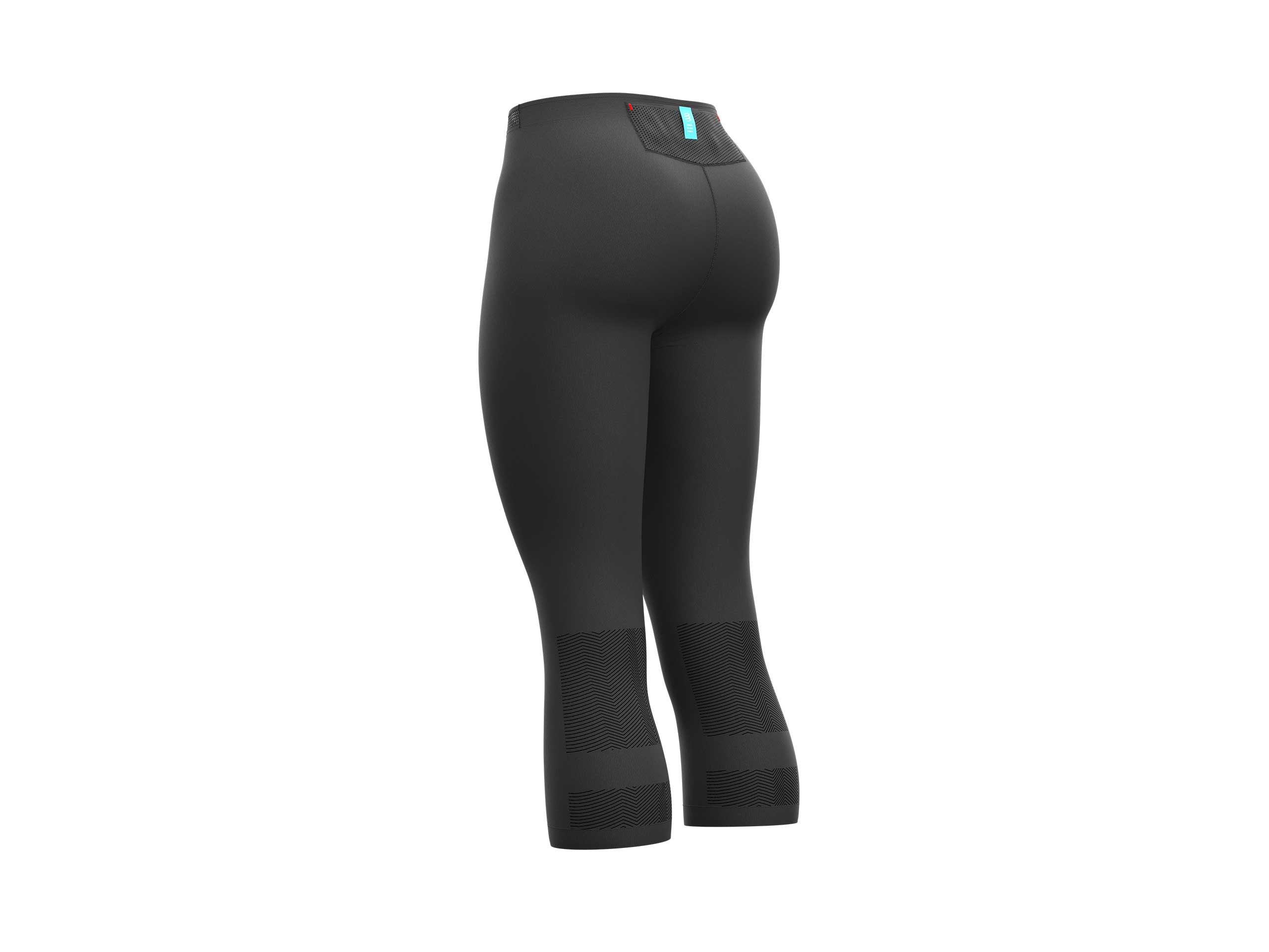 Compressport Women's Trail Running Under Control Pirate 3/4 Tights - Black (AW00004B) | High-Performance Running & Hiking Compression Pants for Outdoor Adventures