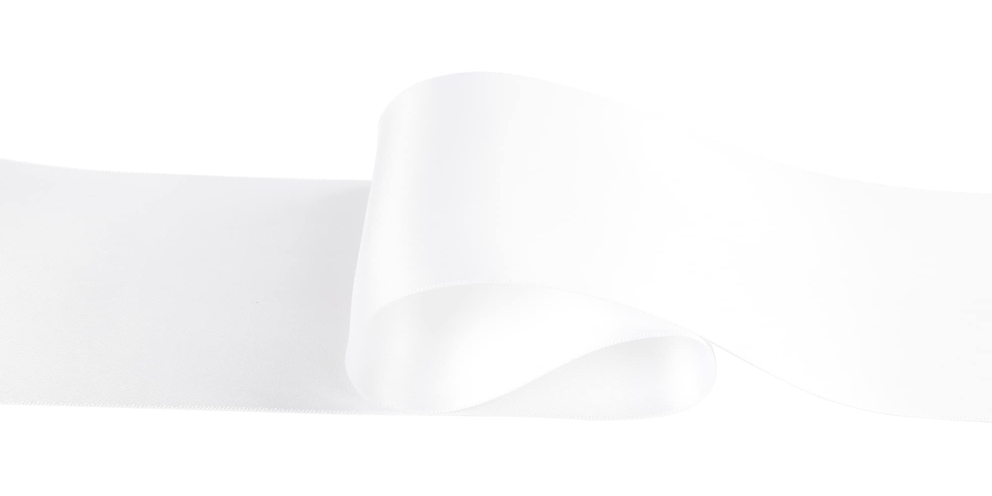 AVANAVA 4 Inch Wide Double Face Satin Ribbon - 25 Yards White (029) for Gift Wrapping, Wedding Decorations, DIY Crafts & Hair Bows