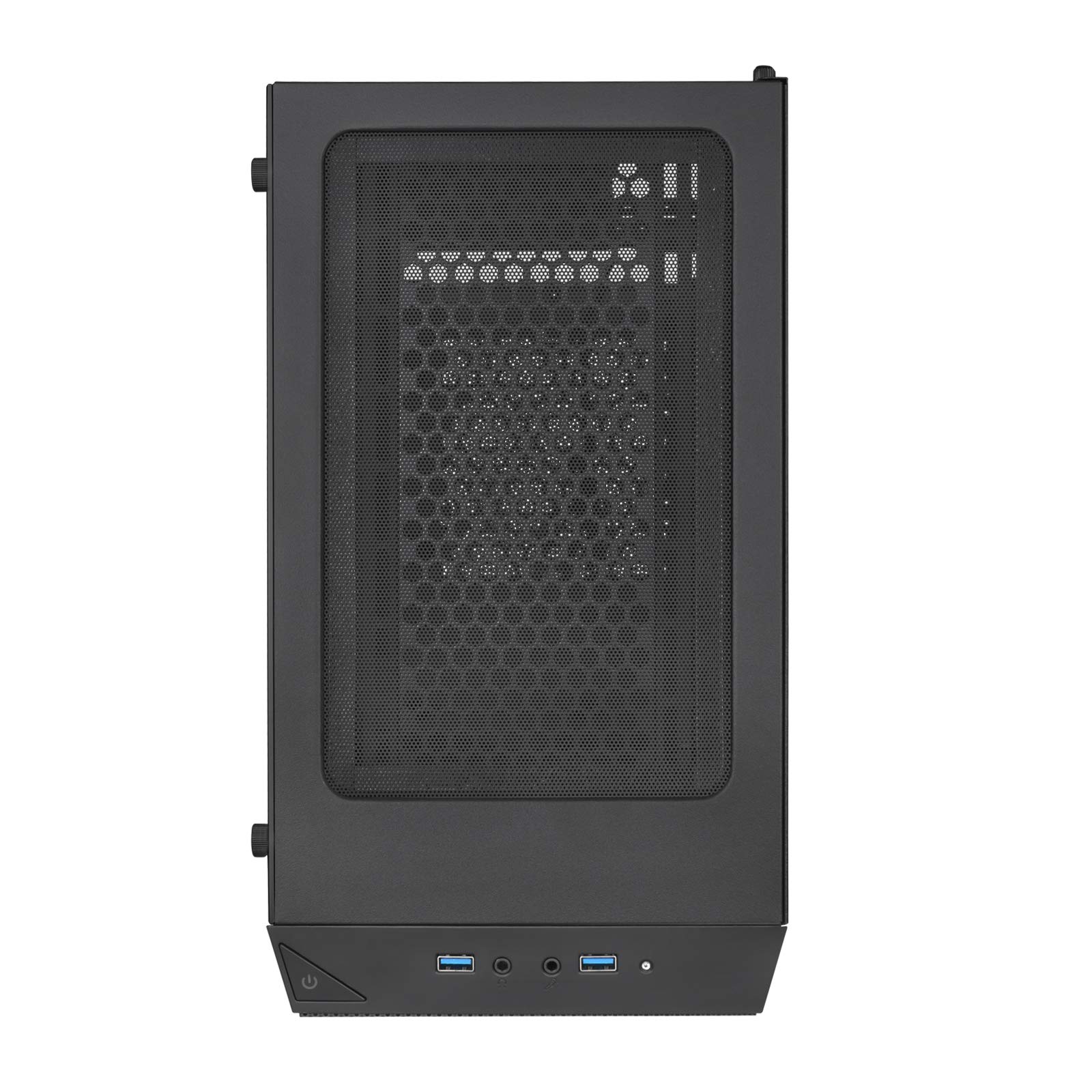 SilverStone Technology PS15 PRO Micro-ATX PC Case - Compact Tower Chassis with Excellent Airflow & Cooling Performance, Tempered Glass Side Panel (SST-PS15B-PRO) - Perfect for Gaming Rigs, Home Office & Small Form Factor Builds