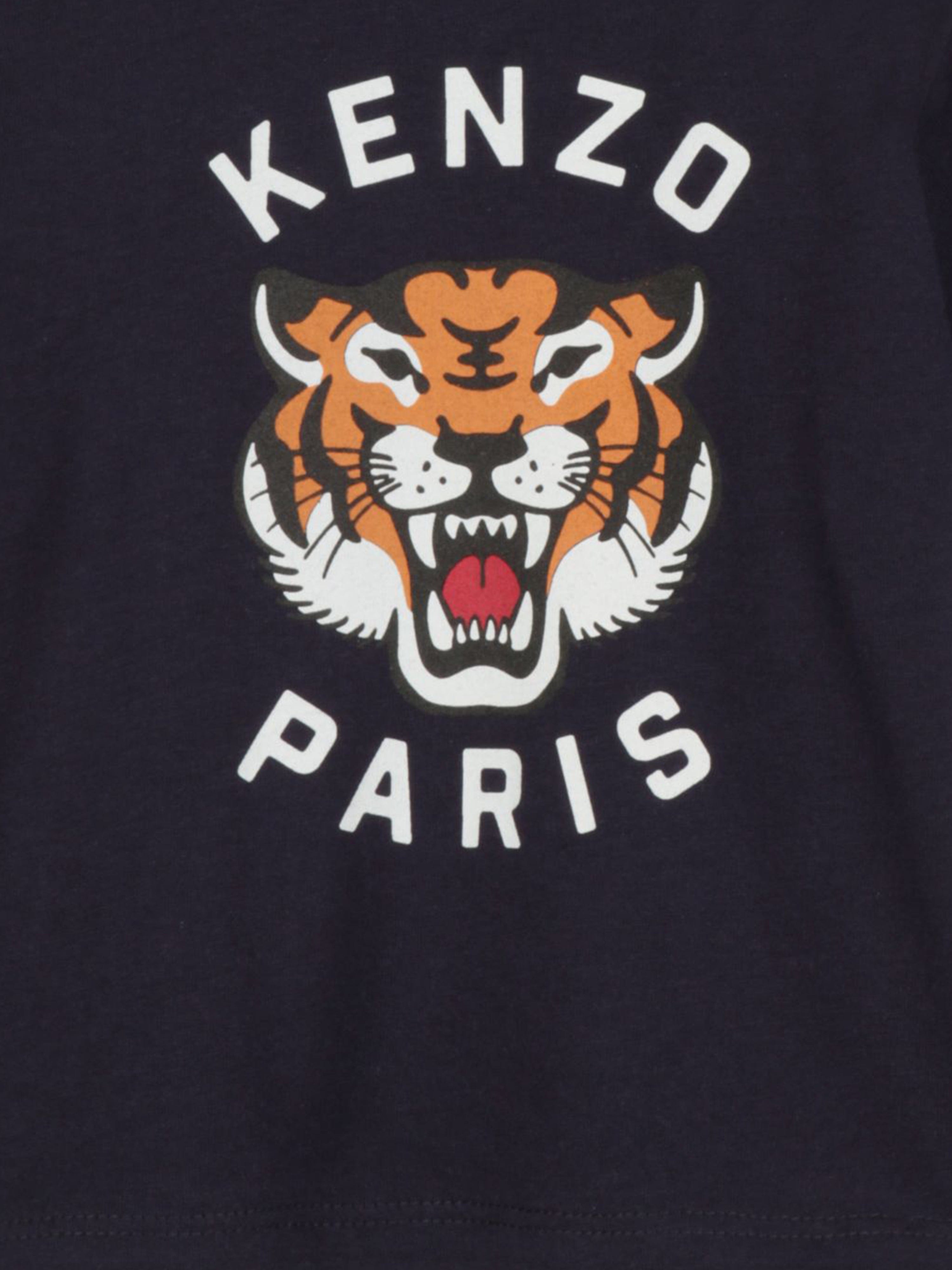 Adorable Navy Blue Tiger Graphic T-Shirt for Baby Boys - Perfect for Playdates, Parties & Everyday Wear