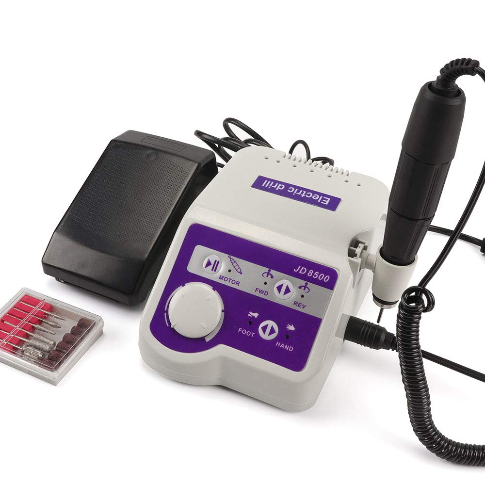 Professional 65W Electric Nail Drill Machine - 35000 RPM High Speed Manicure & Pedicure Tool with Polisher for Nail Art | Perfect for Salon, Home Use & Professional Nail Technicians