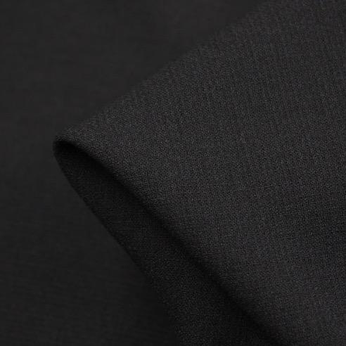 Black Ovino Crepe Fabric - Premium Textile for Dresses, Blouses & Formal Wear | Perfect for Evening Gowns, Bridal Attire & Special Occasions