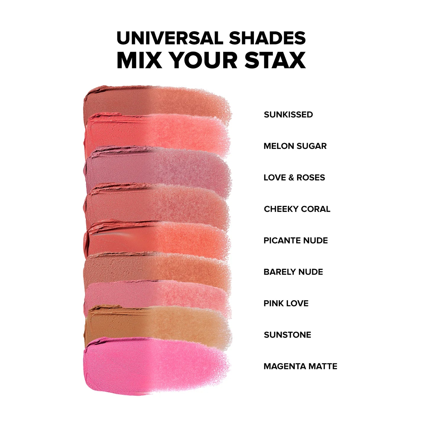 Nudestix STAX All Over Color Blush Balm - Creamy Cheek & Lip Tint (Multiple Shades) | New in Box | Perfect for Everyday Makeup & On-the-Go Touch Ups