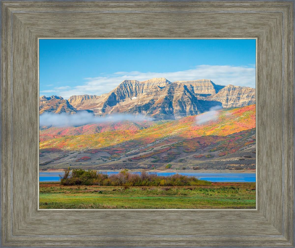 Autumn Splendor Over Timpanogos - Stunning Fall Landscape Wall Art Print for Home & Office Decor | Perfect for Living Room, Bedroom, or Gift Giving