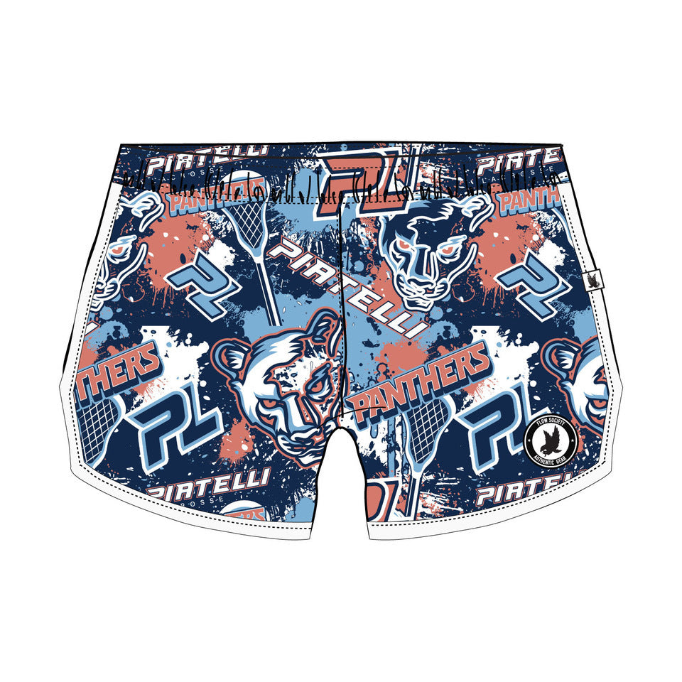 Piatelli Panthers Shorts for Girls & Women - Comfortable Athletic Shorts for Running, Yoga, and Casual Wear