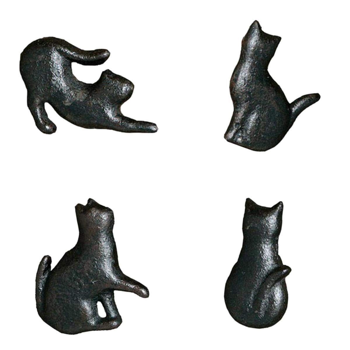 Creative Cat Drawer Knobs - Iron Cabinet Handles for Kids Wardrobe & Kitchen