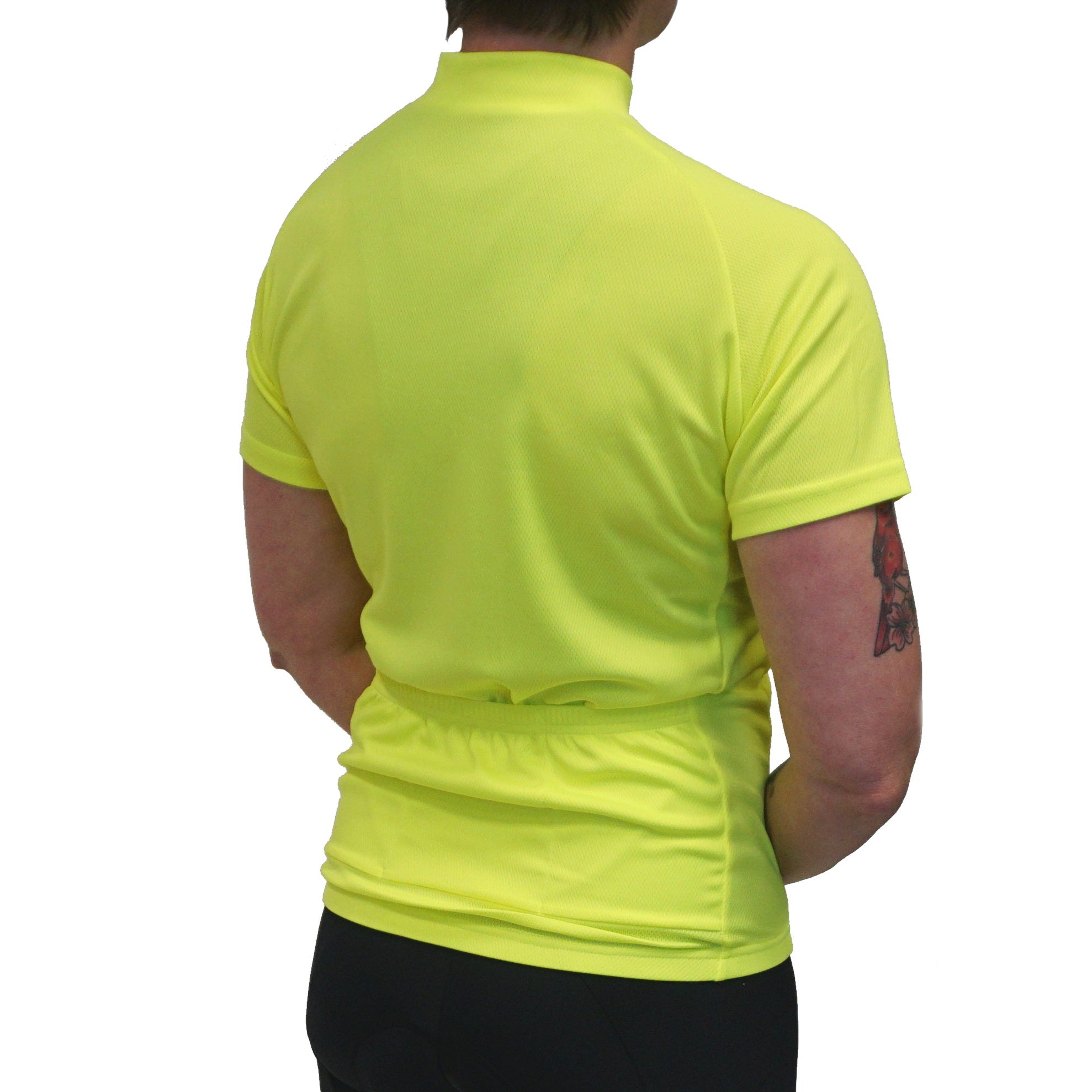 Women's Cycling Jersey - High Visibility Yellow for Road Biking & Outdoor Sports | Breathable & Comfortable Ride Fit Top for Female Cyclists