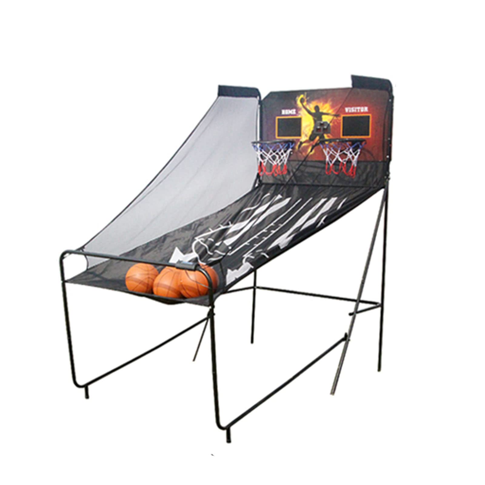 LTINN Double Shot Basketball Arcade Game - Indoor Basketball Hoop for Kids & Adults - Easy Assembly - Perfect for Home, Office, and Game Room Fun