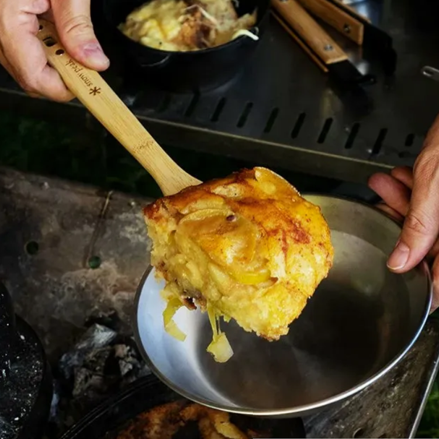 Premium Bamboo Cooking Spatula - Eco-Friendly Kitchen Utensil for Stirring, Flipping & Serving - Ideal for Non-Stick Pans, Salad Tossing & Healthy Cooking