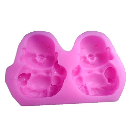 Allforhome Silicone Buddha Chocolate Molds - Fondant & Clay Molds for Cake Decorating, Baking & Candy Making - Perfect for DIY Desserts, Party Treats & Home Baking