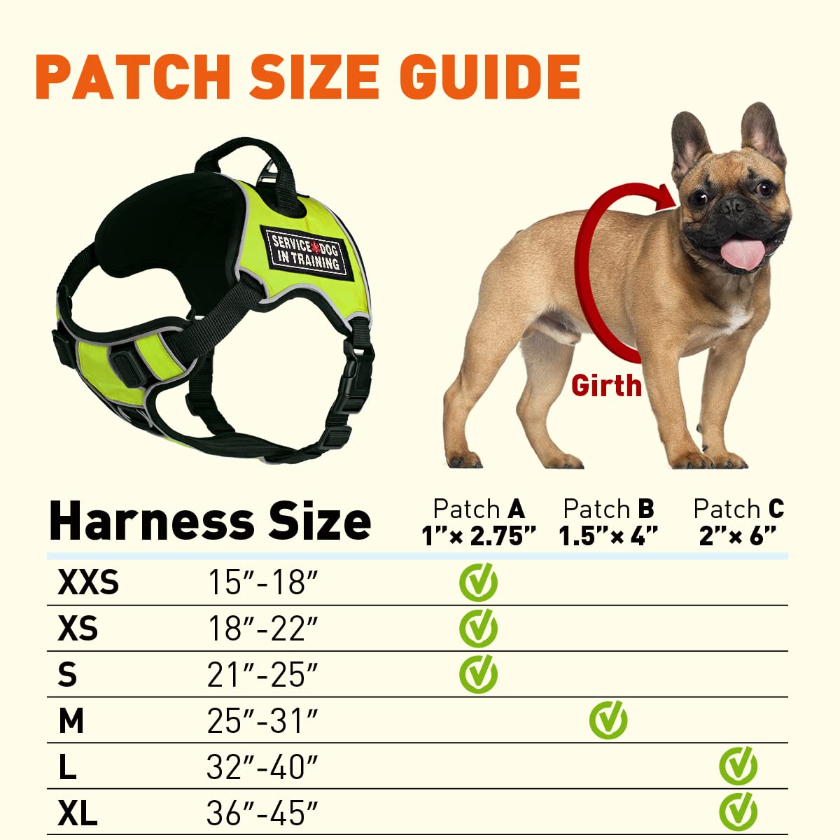 No-Pull Dog Harness with Handle & Reflective Patches - Adjustable 36-45 Inch Service Dog Vest with Quick-Release Buckles (Green) - Perfect for Training, Walking & Outdoor Adventures