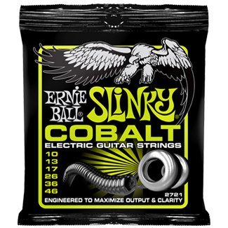 Ernie Ball P02721 Cobalt Regular Slinky Electric Guitar Strings 10-46 Gauge (5 Pack) - Premium Nickel-Plated Steel for Bright Tone & Longevity - Perfect for Rock, Blues & Metal Guitarists